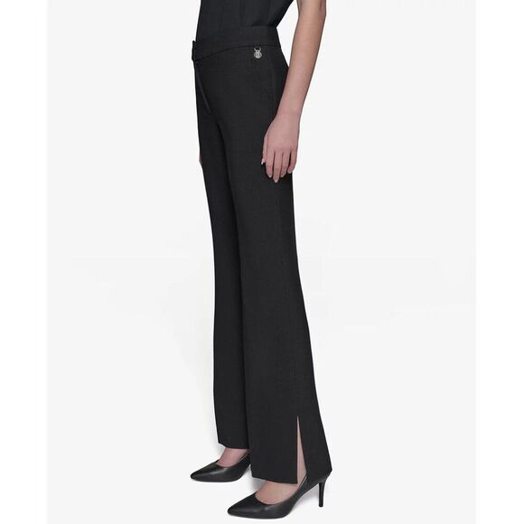 Karl Lagerfeld Paris Mid Rise Flare Pants, Size 6 - New - Picture 3 of 13